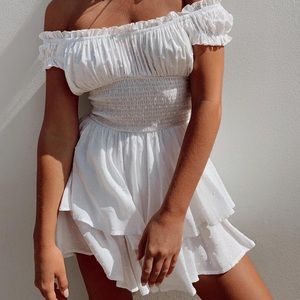 Princess Polly Love Galore Romper White
